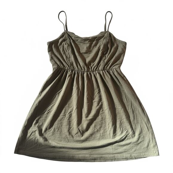 Forever 21 Green Cotton Cami Skater Dress - Picture 2 of 5